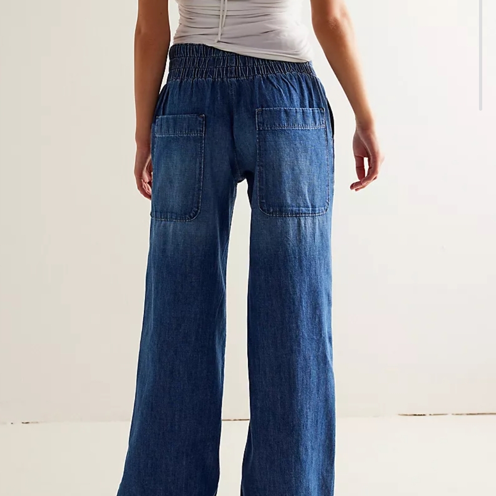 Free People we the free Breezy Flare Wide Leg Jeans